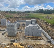 Début d?élévation pour vide sanitaire
