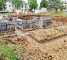 Chainage panier avec équerre verticale, fait selon le BET
