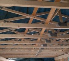 Charpente fermette de l'étage