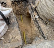 Terrassier GRDF. Raccordement public