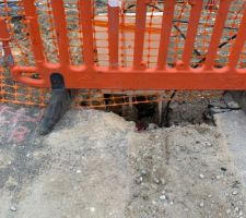 Terrassier GRDF. Raccordement public