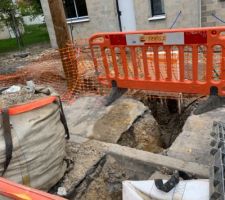 Terrassier GRDF. Raccordement public