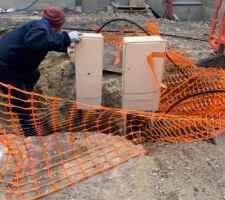 Terrassier Enedis. Raccordement public