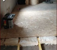 Réfection du plancher.