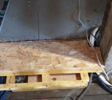 Réfection du plancher.