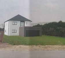 Notre maison dans son futur environnement : on a l'impression de la voir!