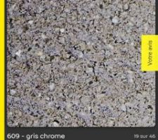 Choix des enduits Gris chromé 609 de chez Weber
