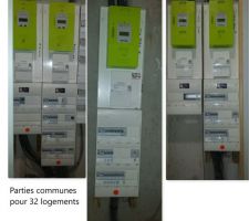 Distribution des parties communes avec 5 abonnements à payer sur la vie du bâtiment plutôt qu'une distribution centralisée comme prévu par la maitrise d'?uvre.