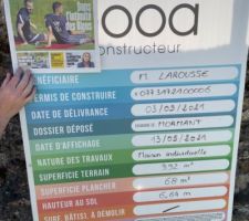 Permis affiché et toujours en place