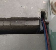 Espace vu depuis le recoin douche