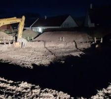 Début des fondations (février 2020)