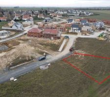 Vue a&eacute;rienne de notre terrain