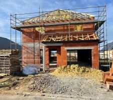 Pose de la charpente