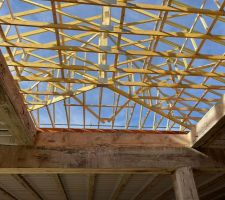 Pose de la charpente