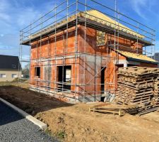 Pose de la charpente