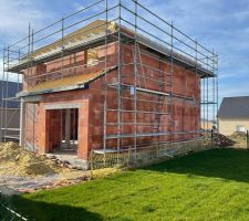 Pose de la charpente