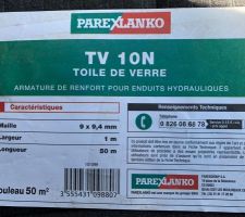 Toile de verre renfort enduit