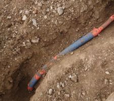 Fourreau fibre arraché (pisciniste)