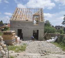 Mise en place charpente