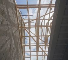 Au niveau du future escalier