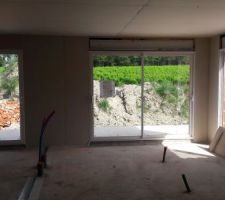 Cloison intérieur en cours