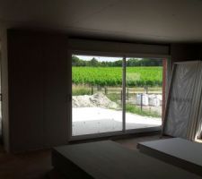 Cloison intérieur en cours