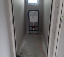 Pose du WC suspendu de l étage