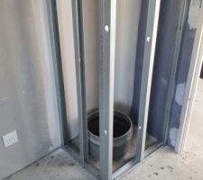 Coffrage conduit linge