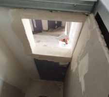 Coffrage conduit linge