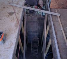 Tr&eacute;mie de l'escalier du garage un peu atypique