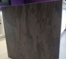 Pose du plan de travail en Dekton.