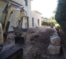 Enrochement et remblai arrière - 23/06/21