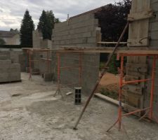 Elévation des murs du RDC