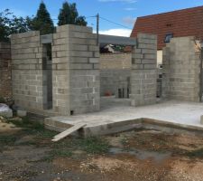 Elévation des murs du RDC