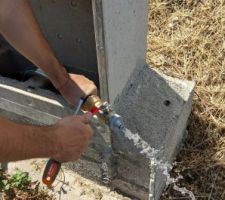 Raccord eau potable compteur => terrain