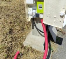 Pose du coffret de chantier