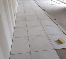 Pose du carrelage