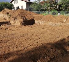 1ère étape du terrassement vue EST