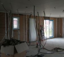 Isolation des murs, montage du plafond