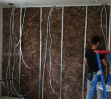 Montage des cloisons