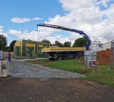 Déchargement des murs du RDC