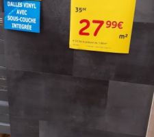 Sol vinyl pour cellier et buanderie