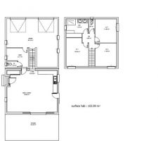 Plan rez de chaussée et étage