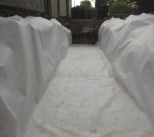 Réalisation du bassin de rétention avec ecoblocs flex graf.