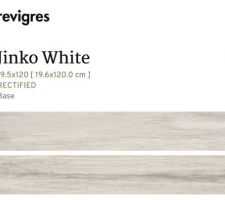 Choix du Jinko White, carrelage imitation parquet pour les chambres.