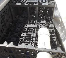 Mise en place d'une sortie haute diamètre 125 avec tube plongeant au fond du bassin de rétention - 050721