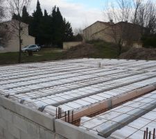 Plancher prêt à etre coulé
