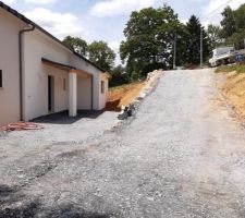 Accès terrain en pente