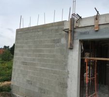 En attente coulage béton
