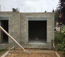 En attente coulage béton